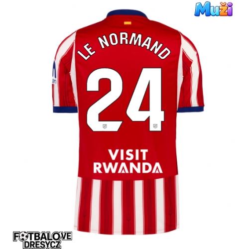 Atletico Madrid Robin Le Normand #24 Domácí Dres 2026-27 Krátký Rukáv Atletico Madrid Robin Le Normand #24 Domácí Dres 2026-27 Krátký Rukáv